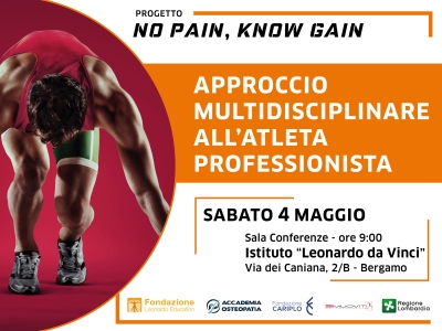 “Approccio multidisciplinare all’atleta professionista” – Conferenza per il Progetto “No Pain, Know Gain”